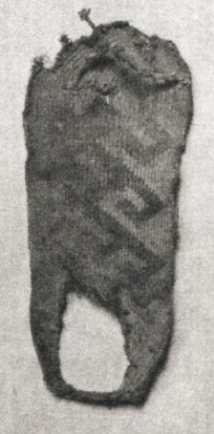 Figure 3. Twined jog-toed sandals, Pueblo Bonito, room 24-from Figure 34