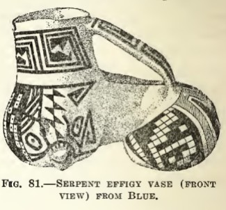 Hough 1914 fig 81 serpent effigy Blue